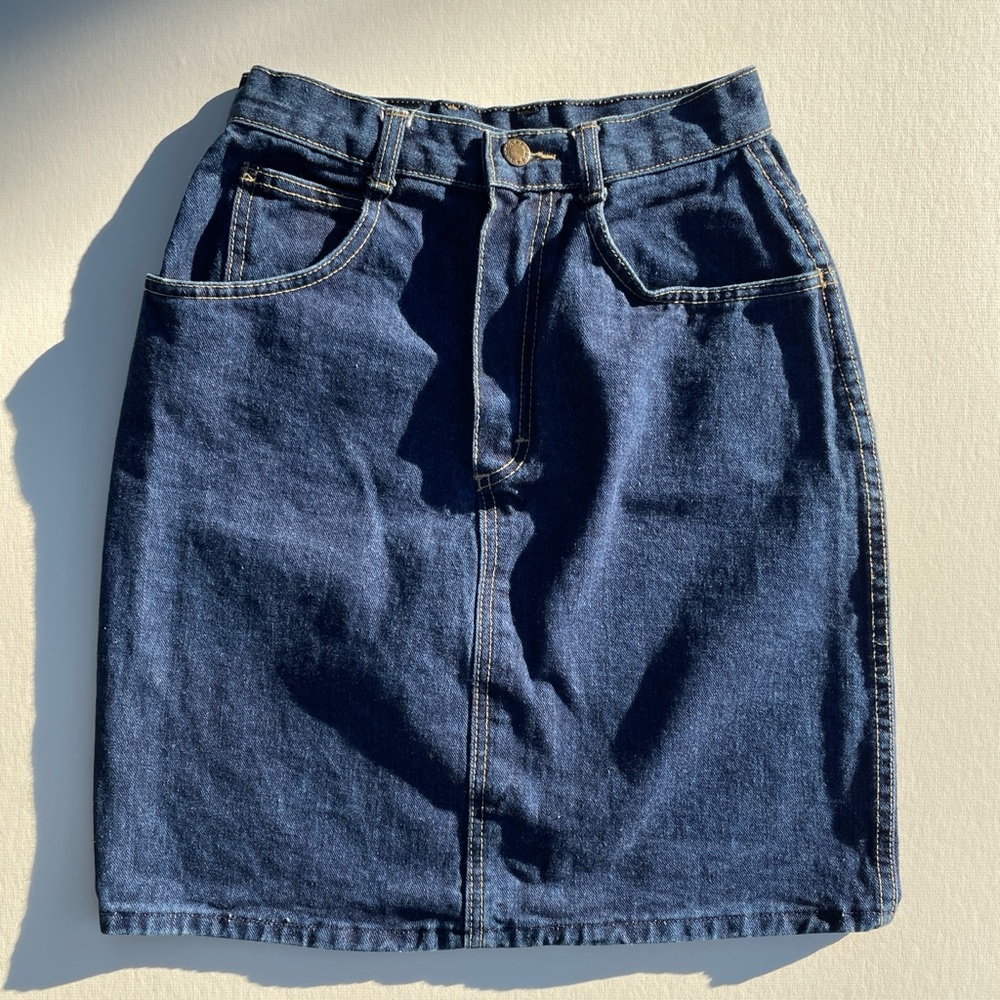 VINTAGE 80s Jean Skirt